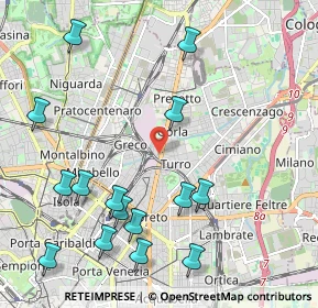 Mappa Via Privata Grado, 20125 Milano MI, Italia (2.48867)