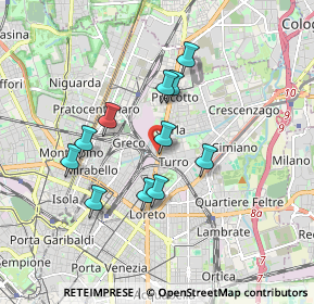 Mappa Via Privata Grado, 20125 Milano MI, Italia (1.50636)