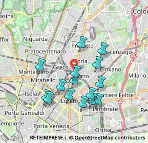 Mappa Via Privata Grado, 20125 Milano MI, Italia (1.668)