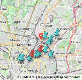 Mappa Via Privata Grado, 20125 Milano MI, Italia (1.71231)