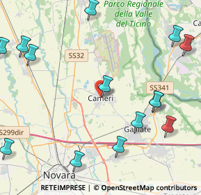 Mappa Via Roma, 28062 Cameri NO, Italia (6.00938)