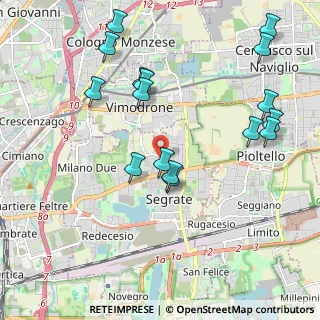 Mappa Viale San Carlo, 20054 Segrate MI, Italia (2.24188)
