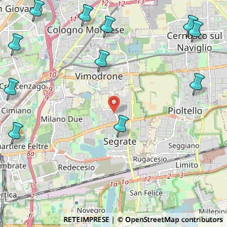 Mappa Viale San Carlo, 20054 Segrate MI, Italia (3.35818)