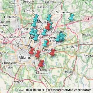 Mappa Viale San Carlo, 20054 Segrate MI, Italia (6.24111)