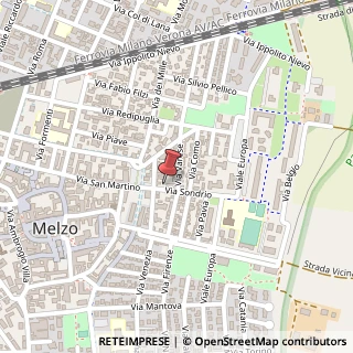Mappa Via Sondrio, 3, 20066 Melzo, Milano (Lombardia)
