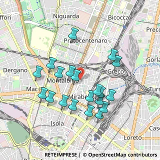 Mappa Via Alfredo Comandini, 20125 Milano MI, Italia (0.8965)