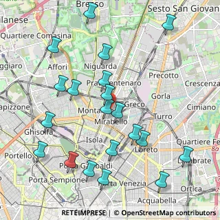 Mappa Via Alfredo Comandini, 20125 Milano MI, Italia (2.299)