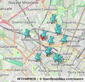 Mappa Via Privata Colico, 20158 Milano MI, Italia (1.565)