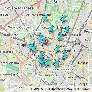 Mappa Via Carlo Cafiero, 20158 Milano MI, Italia (1.64125)
