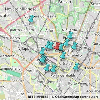 Mappa Via Carlo Cafiero, 20158 Milano MI, Italia (1.46867)