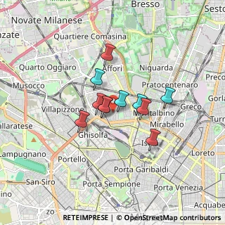 Mappa Via Carlo Cafiero, 20158 Milano MI, Italia (1.10909)