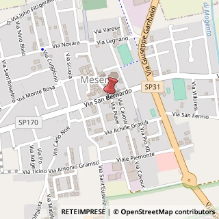 Mappa Via San Bernardo, 41, 20010 Mesero, Milano (Lombardia)