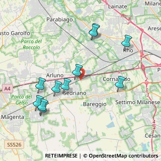Mappa Via per Cascina Alemagna, 20018 Sedriano MI, Italia (4.26273)