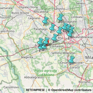 Mappa Via per Cascina Alemagna, 20018 Sedriano MI, Italia (6.14286)