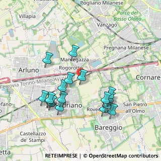 Mappa Via per Cascina Alemagna, 20018 Sedriano MI, Italia (1.87235)