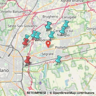 Mappa Via dell' Olmo, 20054 Segrate MI, Italia (3.545)