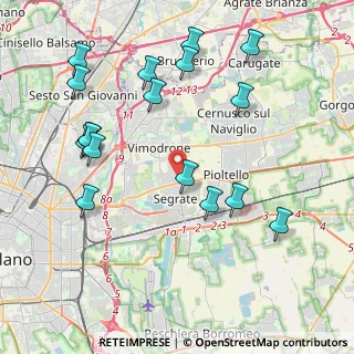 Mappa Via dell' Olmo, 20054 Segrate MI, Italia (4.55294)