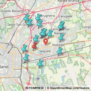 Mappa Via dell' Olmo, 20054 Segrate MI, Italia (3.34882)