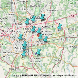 Mappa Via dell' Olmo, 20054 Segrate MI, Italia (6.80333)
