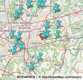 Mappa SP Cassanese, 20096 Pioltello MI (9.3905)