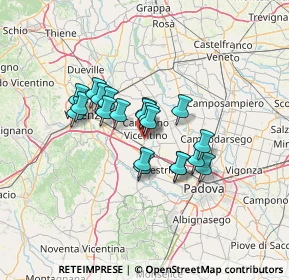 Mappa SP 21, 36043 Camisano vicentino VI (9.6545)