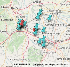 Mappa SP 21, 36043 Camisano vicentino VI (11.9185)