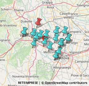 Mappa SP 21, 36043 Camisano vicentino VI (10.437)