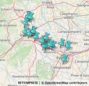 Mappa SP 21, 36043 Camisano vicentino VI (11.295)