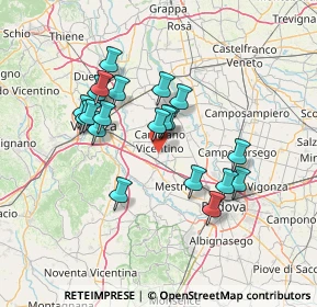 Mappa SP 21, 36043 Camisano vicentino VI (12.358)