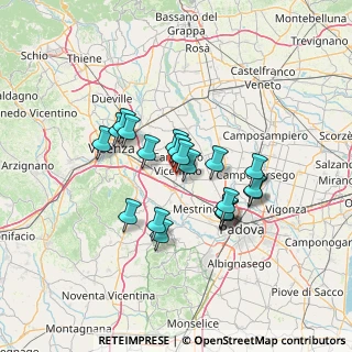 Mappa SP 21, 36043 Camisano vicentino VI (10.8595)