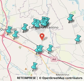 Mappa SP 21, 36043 Camisano vicentino VI (3.7015)