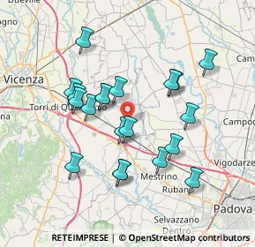 Mappa SP 21, 36043 Camisano vicentino VI (6.6495)