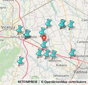 Mappa SP 21, 36043 Camisano vicentino VI (7.10571)