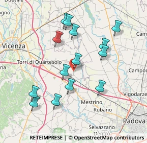 Mappa SP 21, 36043 Camisano vicentino VI (7.36357)