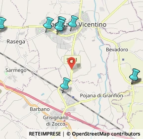 Mappa SP 21, 36043 Camisano vicentino VI (2.82909)