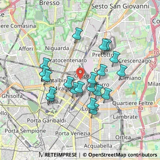 Mappa Via Bettino da Trezzo, 20125 Milano MI, Italia (1.6365)