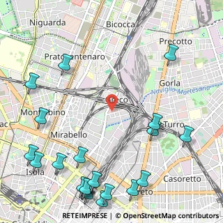 Mappa Via Bettino da Trezzo, 20125 Milano MI, Italia (1.593)
