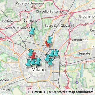 Mappa Via Bettino da Trezzo, 20125 Milano MI, Italia (3.41833)