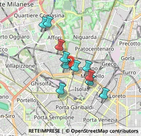 Mappa Via Privata Roberto Bracco, 20159 Milano MI, Italia (1.41273)