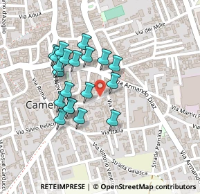 Mappa Via Giuseppe Mazzini, 28062 Cameri NO, Italia (0.1925)