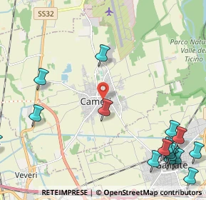 Mappa Via Giuseppe Mazzini, 28062 Cameri NO, Italia (3.484)