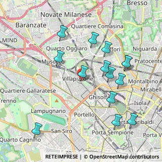 Mappa Via Flavio Andò, 20156 Milano MI, Italia (2.10643)