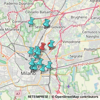Mappa Via Privata Giuba, 20132 Milano MI, Italia (3.61375)