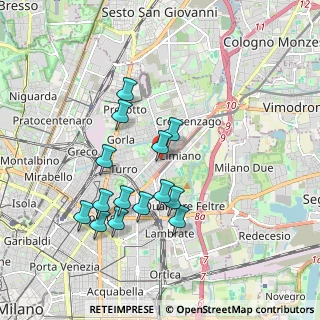 Mappa Via Privata Giuba, 20132 Milano MI, Italia (1.745)