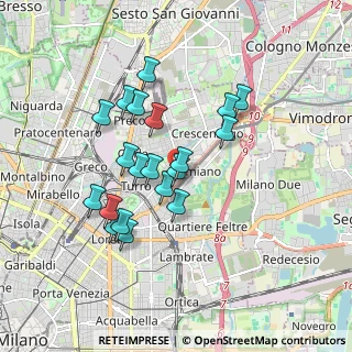 Mappa Via Privata Giuba, 20132 Milano MI, Italia (1.5425)