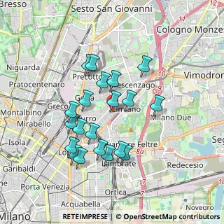 Mappa Via Privata Giuba, 20132 Milano MI, Italia (1.6345)