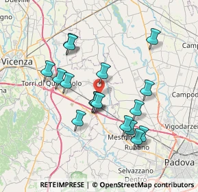 Mappa Via dell'Innovazione, 36043 Camisano Vicentino VI, Italia (6.76294)