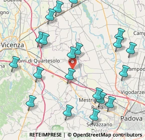 Mappa Via dell'Innovazione, 36043 Camisano Vicentino VI, Italia (9.6135)