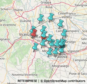 Mappa Via dell'Innovazione, 36043 Camisano Vicentino VI, Italia (10.121)