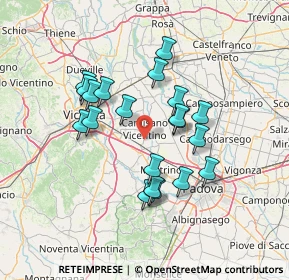 Mappa Via dell'Innovazione, 36043 Camisano Vicentino VI, Italia (12.179)